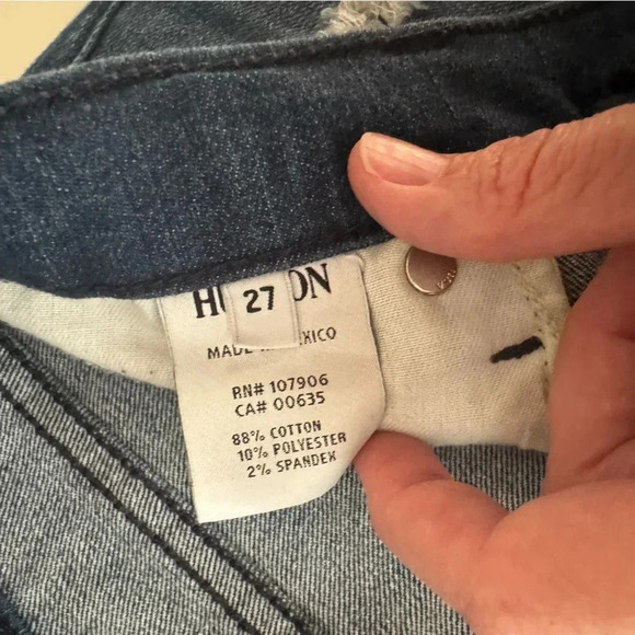 Hudson Krista Super Skinny Low Rise Destroyed Stretch Denim Women’s size 27 - Picture 13 of 14